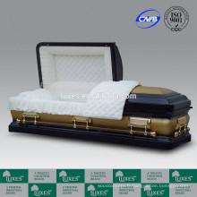 LUXES vente chaude American Metal cercueils 18ga cercueils colorés à vendre